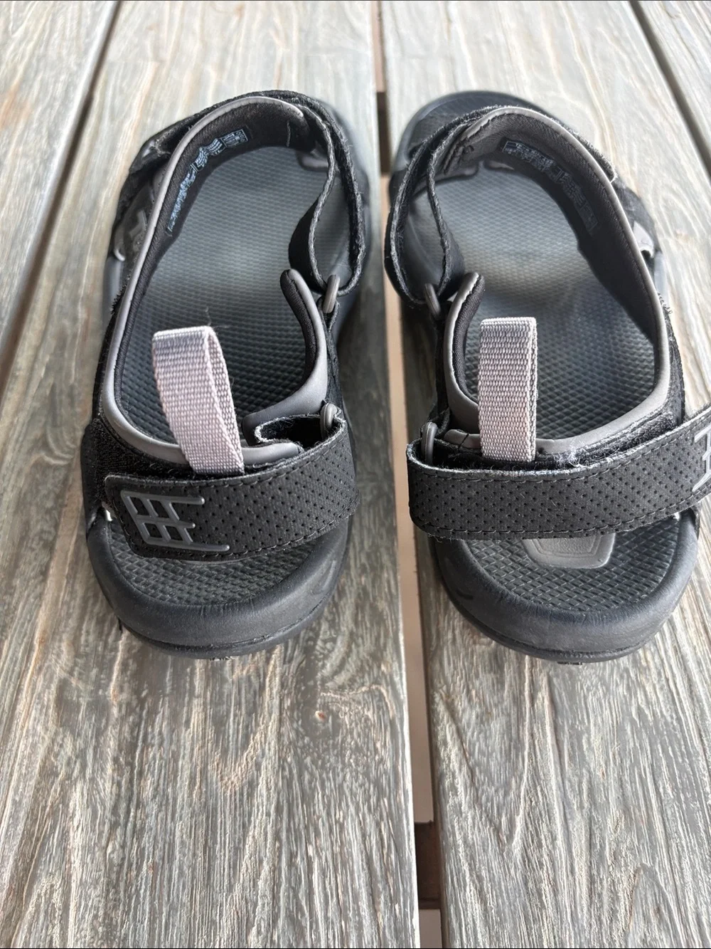 Teva Black and Gray Outdoor Sport Sandals
